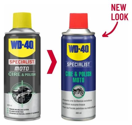 Spray Lustrant/Polish WD-40 Specialist Cire & Polish Moto 400 ml