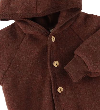 Engel Cardigan - Uld - Cinnamon M?lange