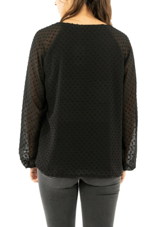 tee shirt manches longues geisha 93802-10 000999 - black