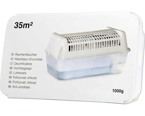 Luchtontvochtiger inclusief 1 kg korrels