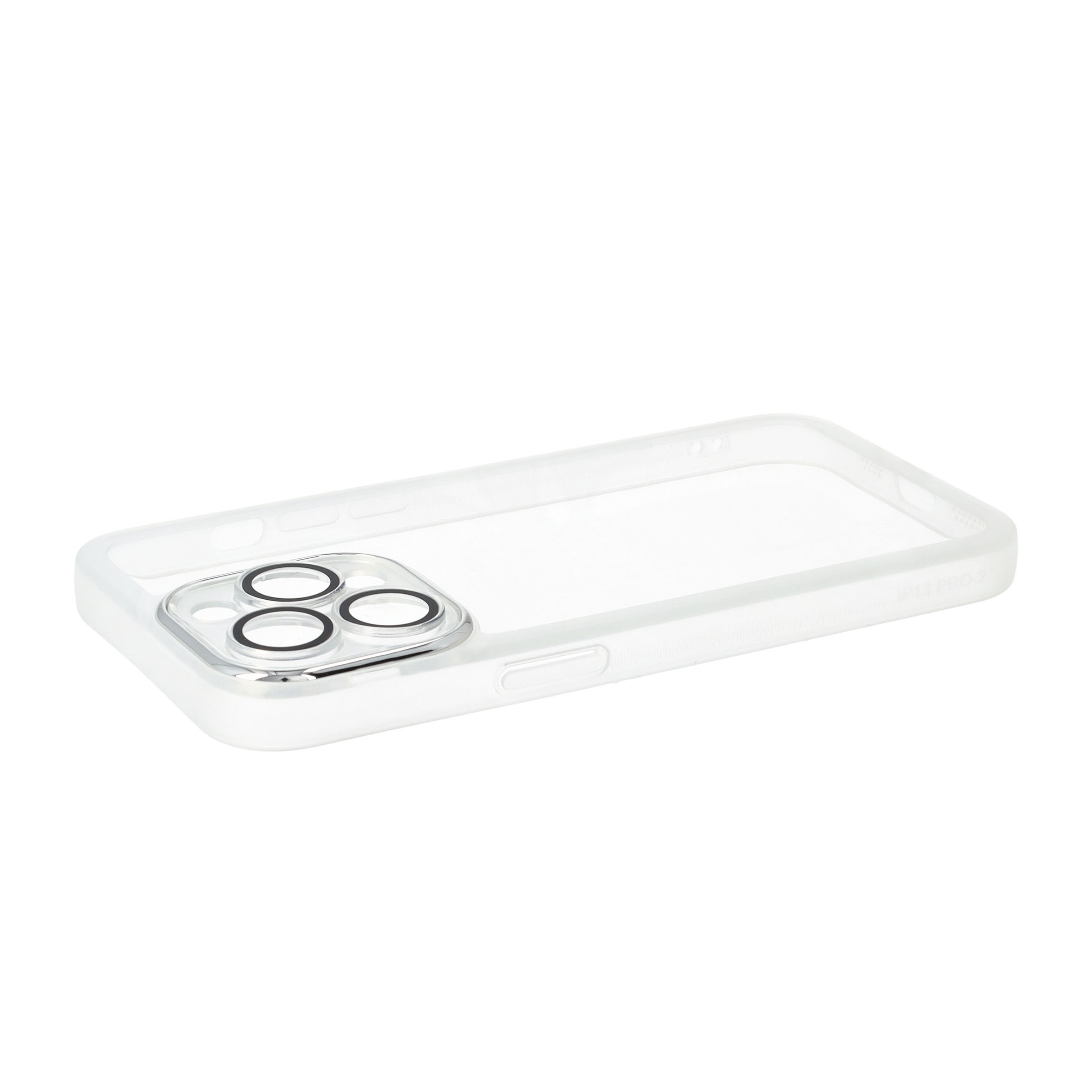 iPhone 13 Pro Gummi Hülle Air Cushion Fallschutz mit Kameraglasschutz - Transparent