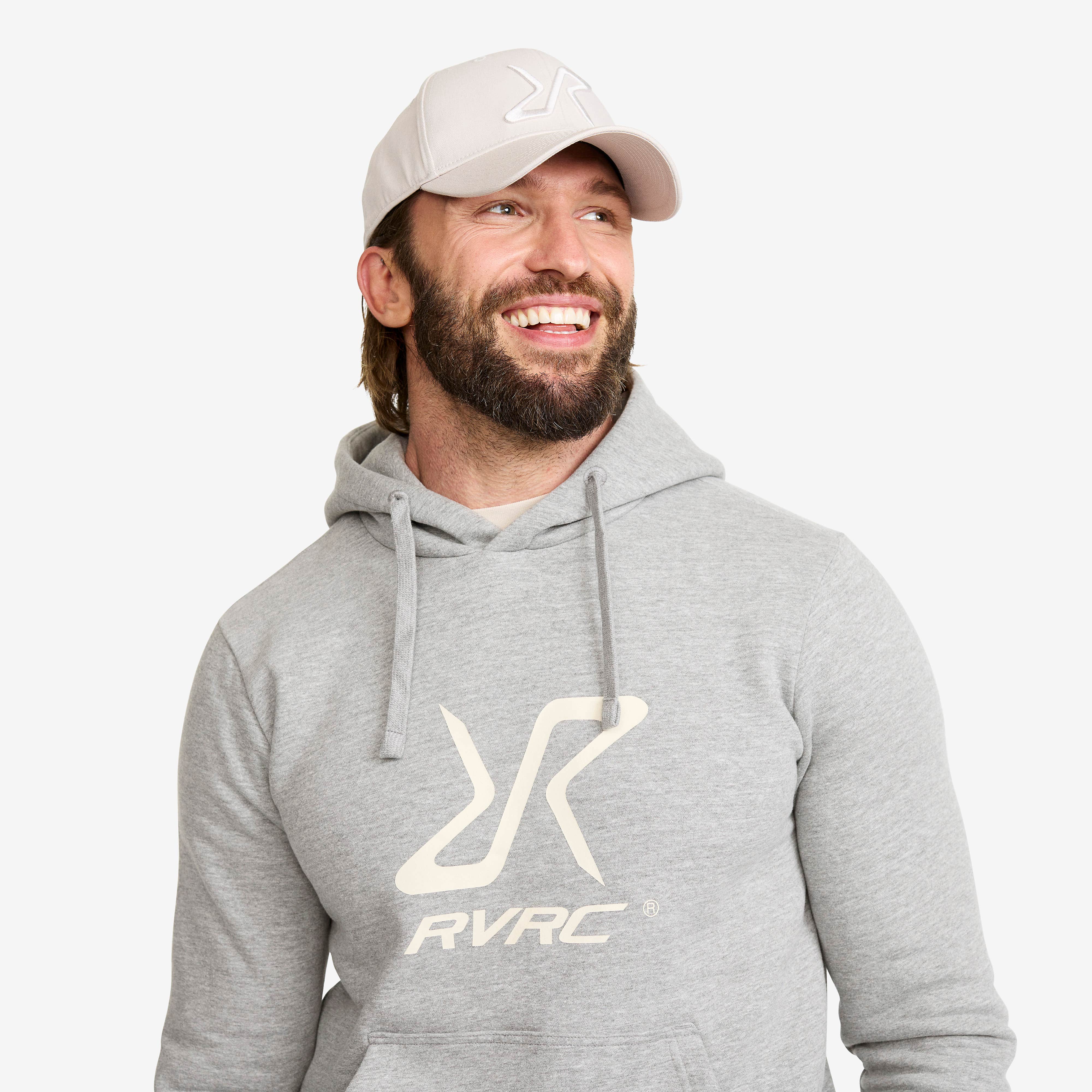 RVRC Hoodie Herre Grey Melange/Oatmeal