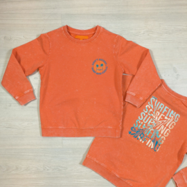 Don't worry surfing sweater - Mock Orange