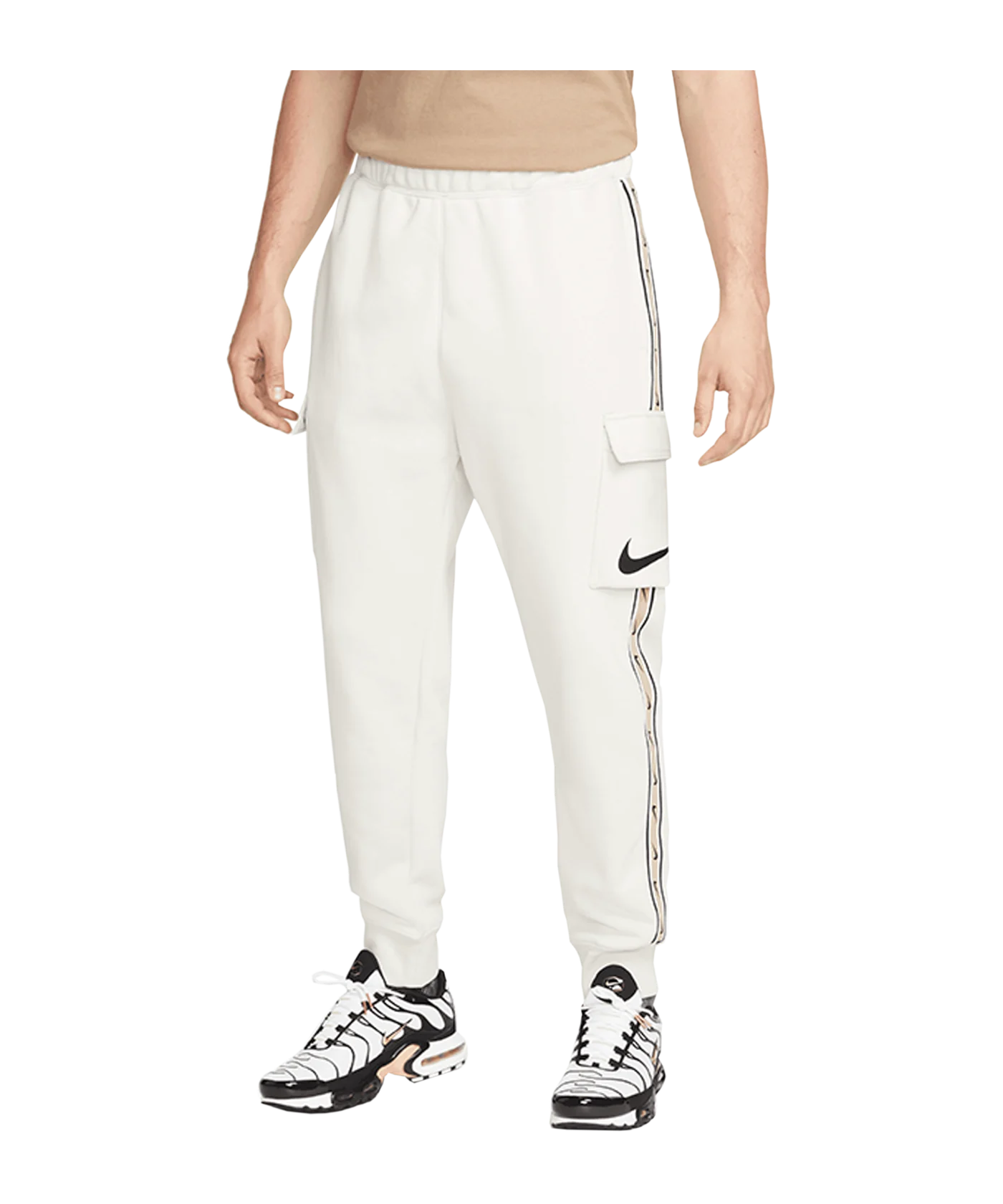 Nike Repeat Fleece Cargo Hose Grau Schwarz F072