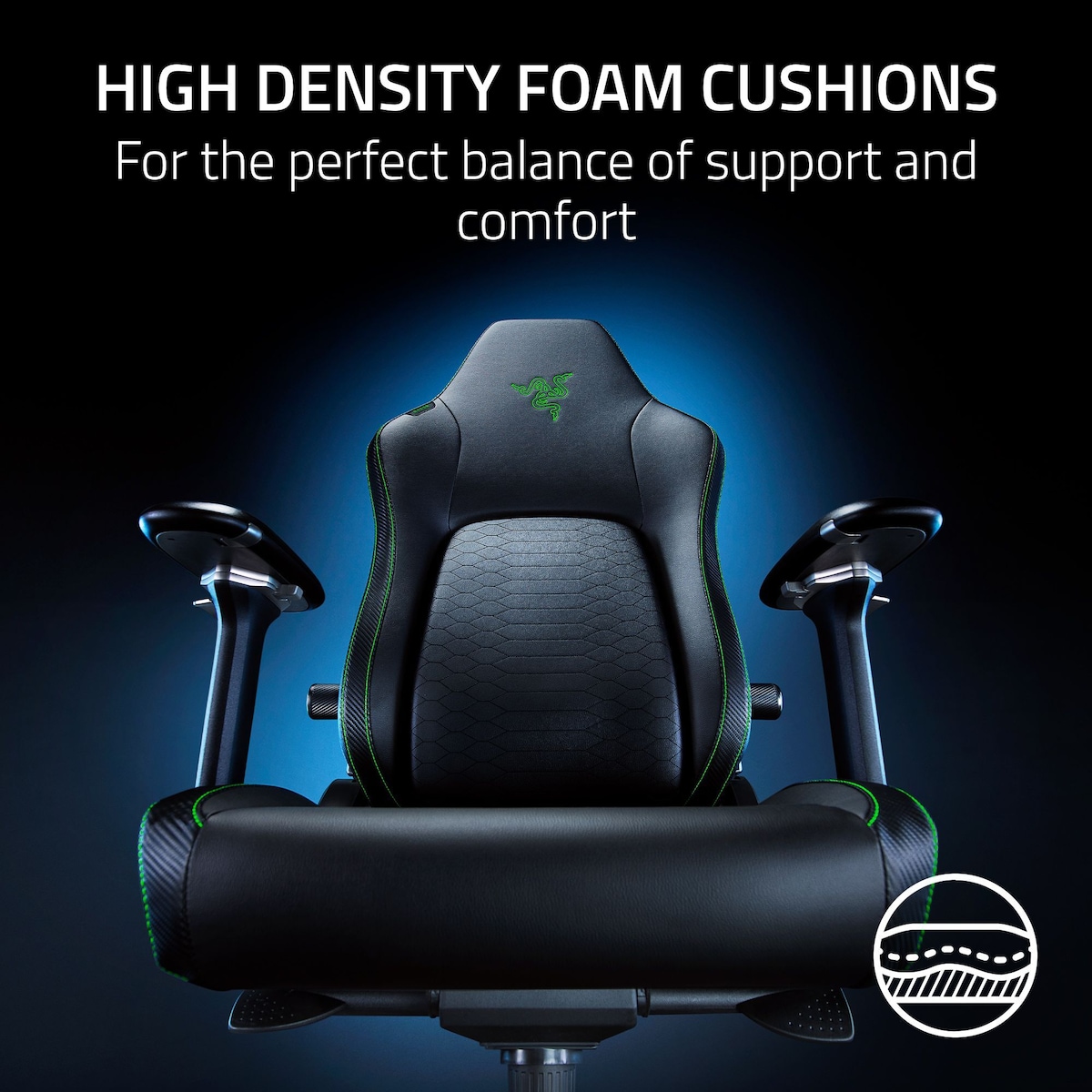 Razer Iskur V2 gamingstol (sort)