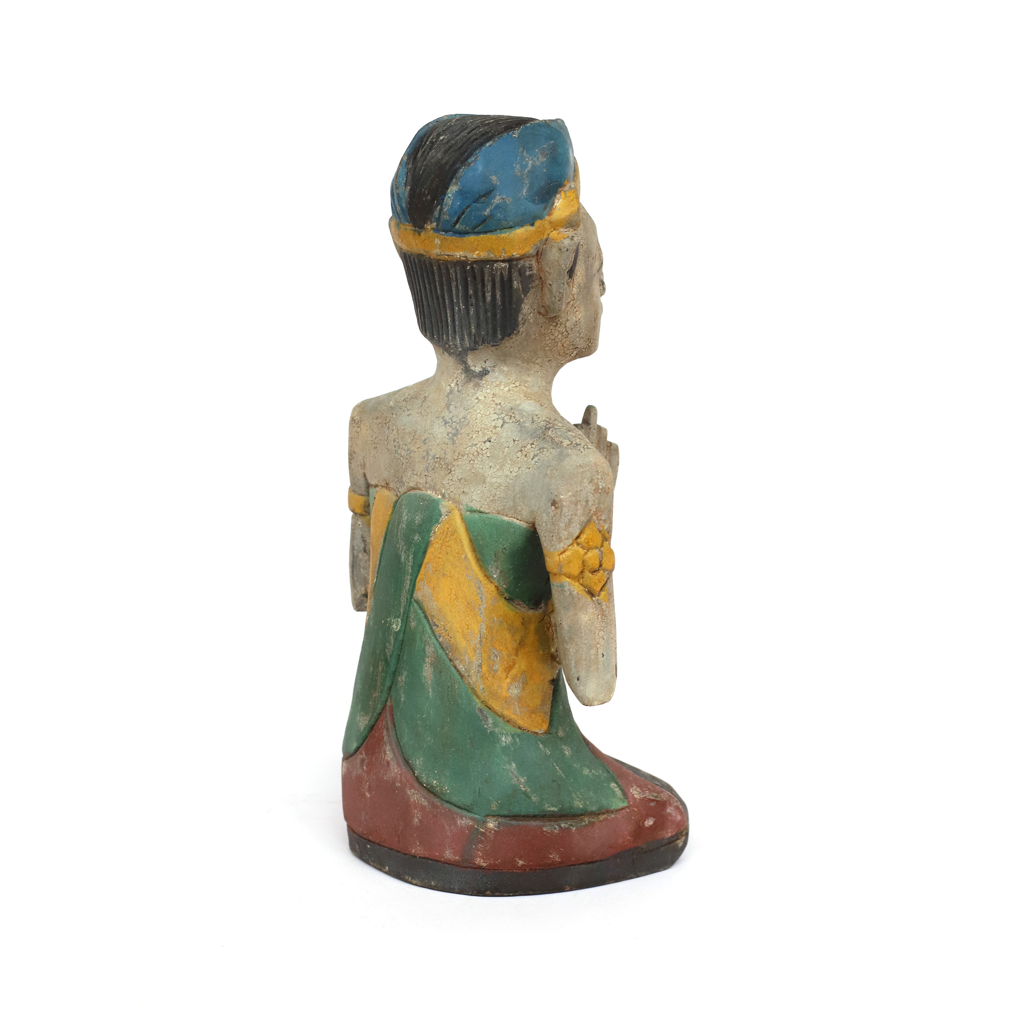 Balinesische Holzstatue, multicolor, H 31 cm, B 15 cm, L 15 cm von fischer's lagerhaus