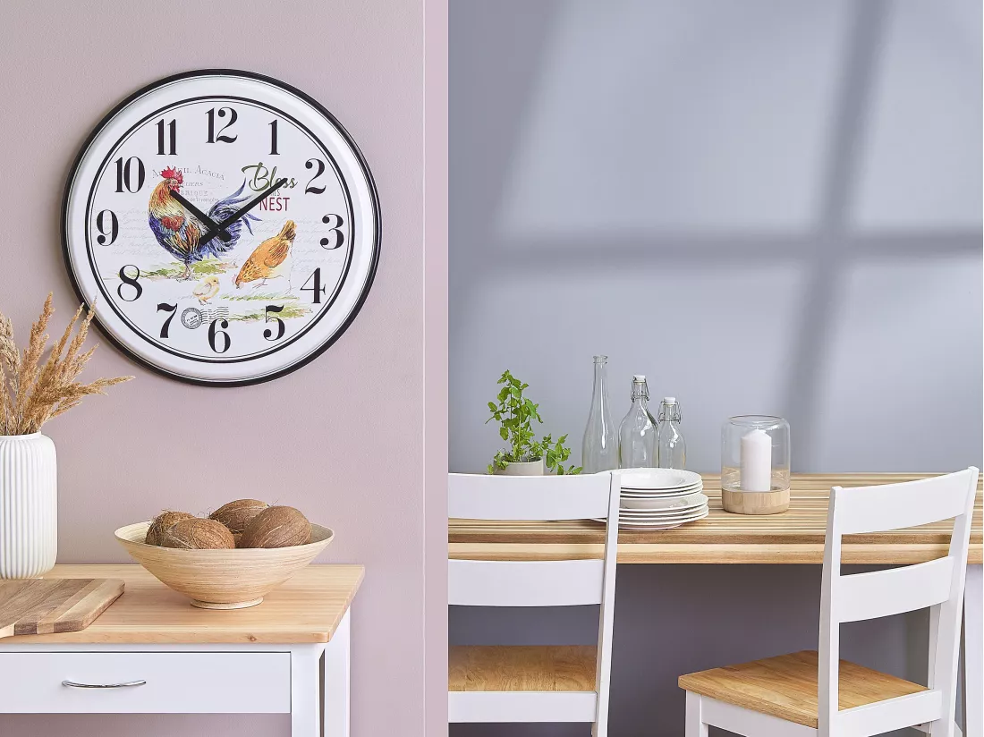 Horloge murale HORW 48 cm Métal Multicolore