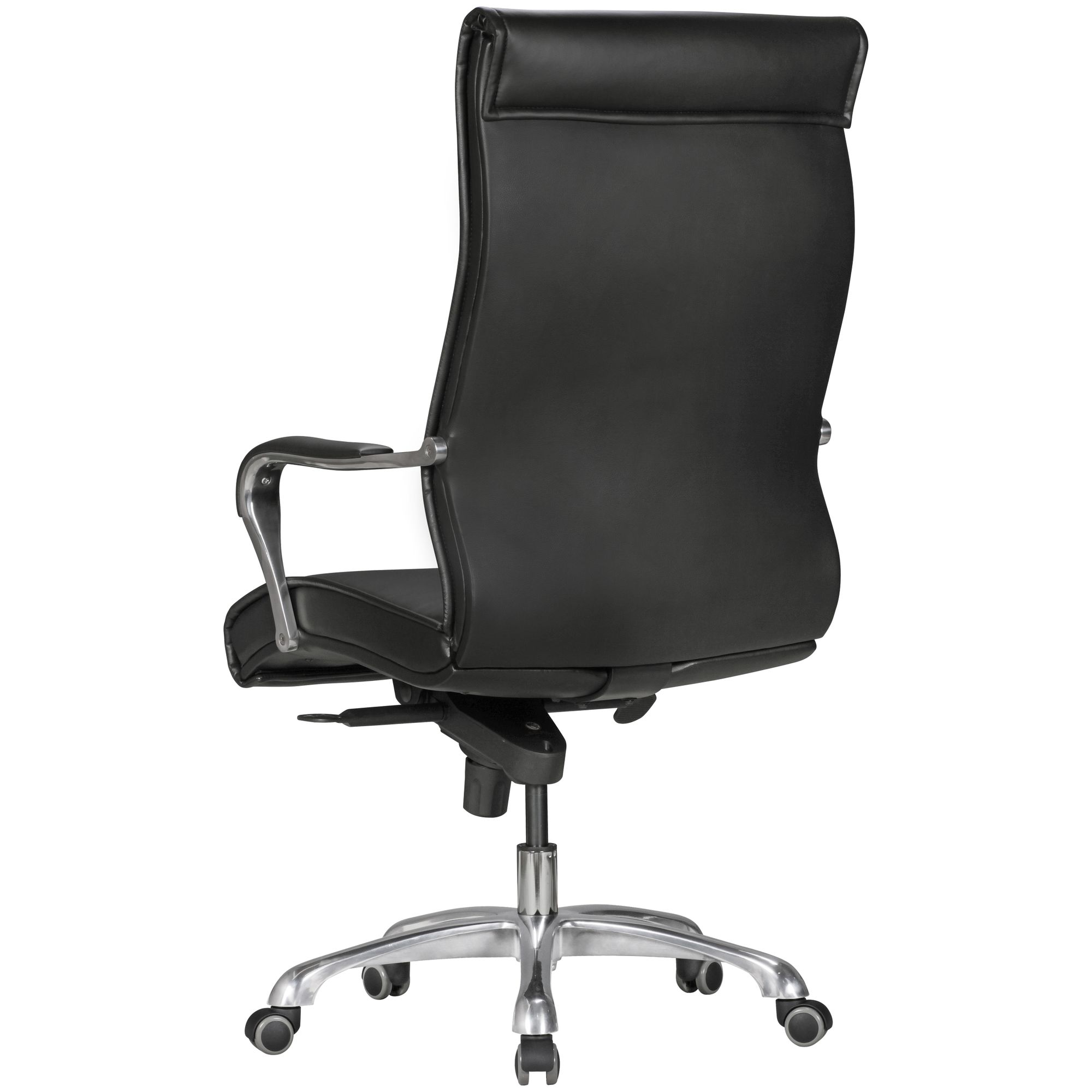 KADIMA DESIGN Chefsessel VENGA: XXL, ergonomisch, Kunstleder, höhenverstellbar, 150 kg Belastbarkeit, Schwarz/Caramel.