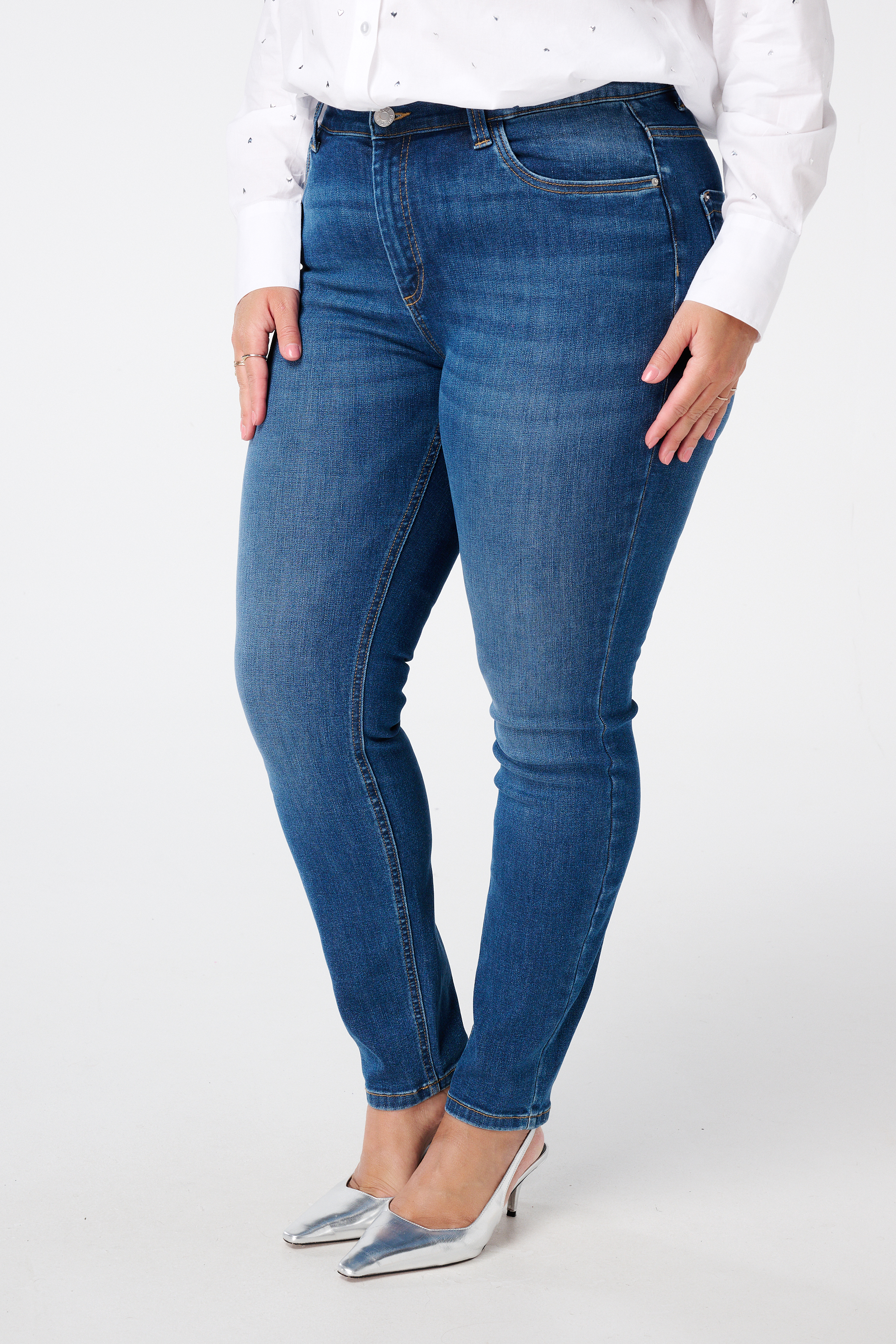 Slim leg jeans IRIS Dark Denim