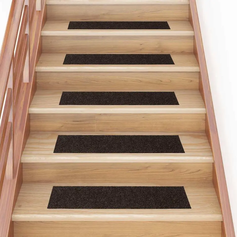 vidaXL - Trapmat - Bruin - Polypropyleen - 76 x 20 cm - 15 stuks