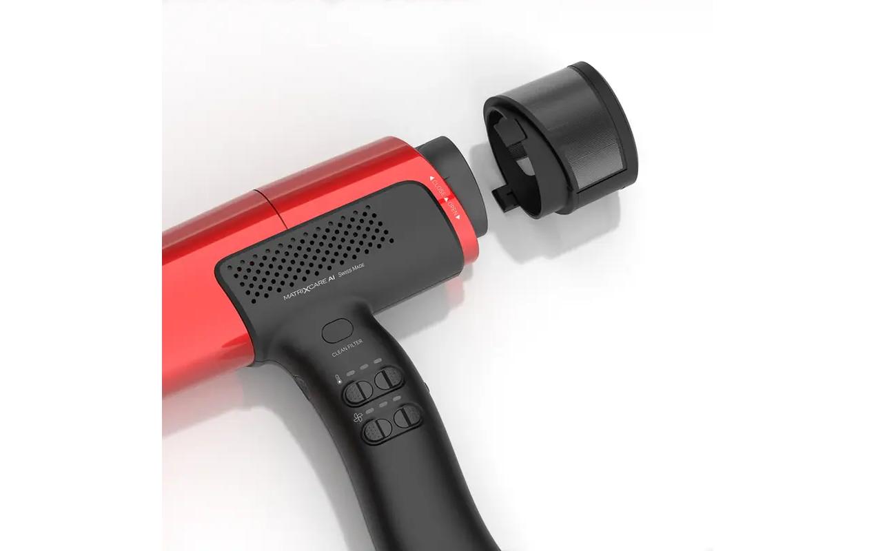 Profihaartrockner MatrixCare AI Metallic Red<br>High-Speed-Haartrockner für Profis