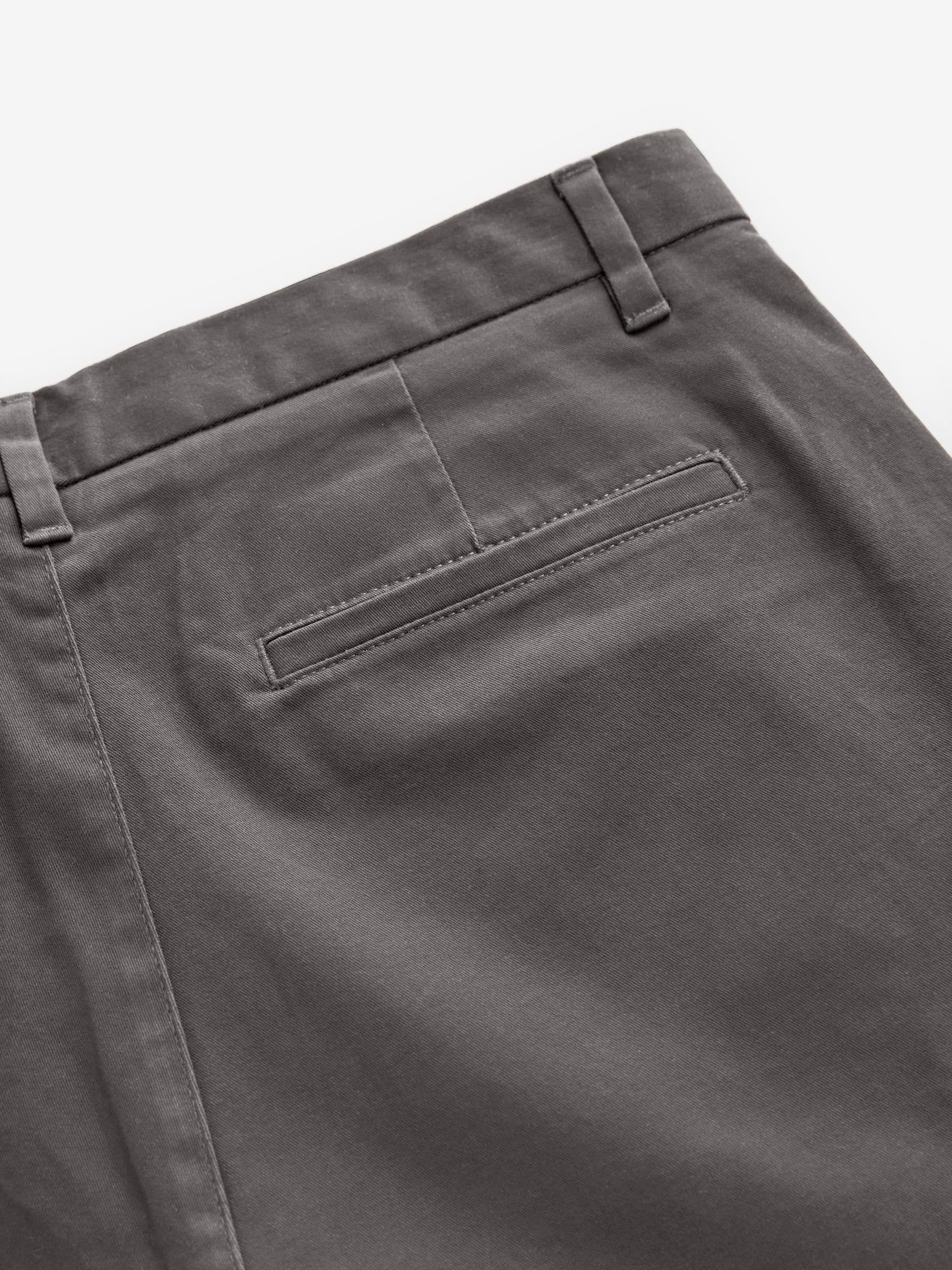 Donkergrijs - Skinny-fit stretchchino