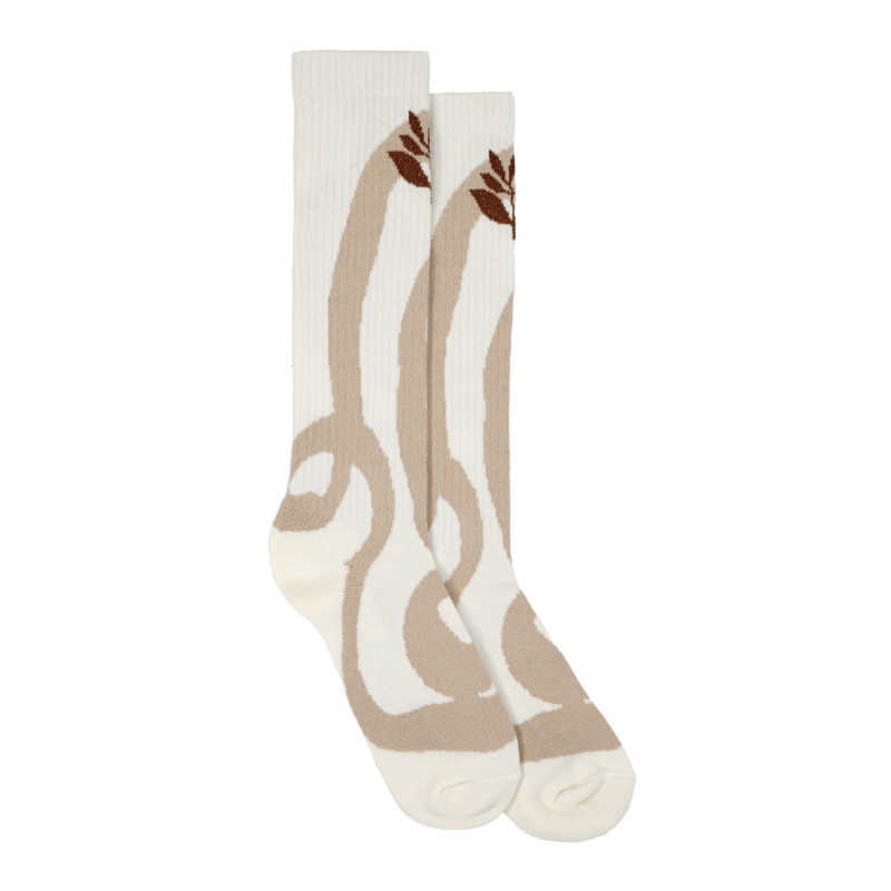 Chaussettes hautes LINES - Blanches
