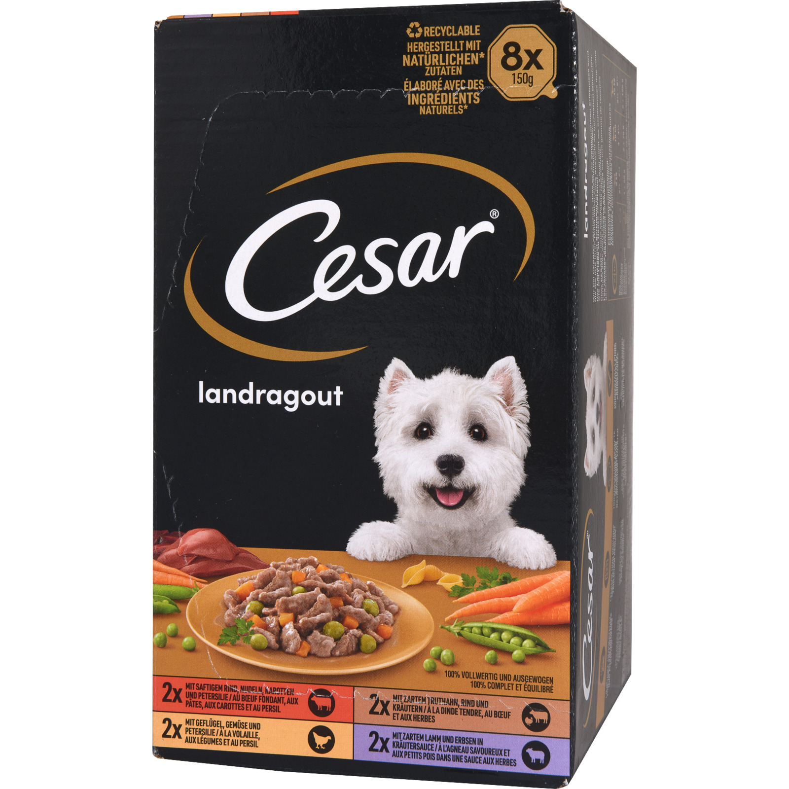 Cesar Landküche in Sauce 8x150g