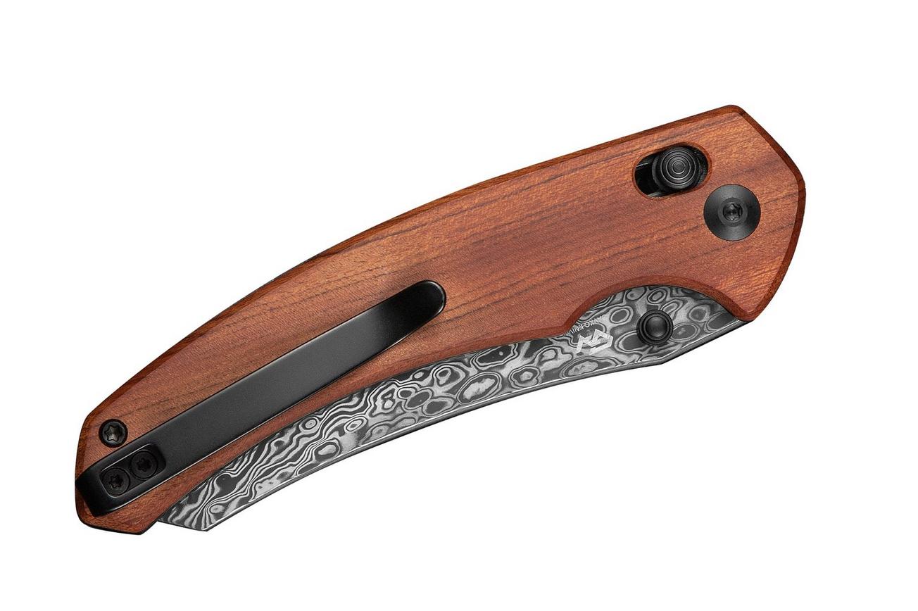 Civivi Sixgill C24050-DS1 Damascus Guibourtia Wood, zakmes, Gavko design