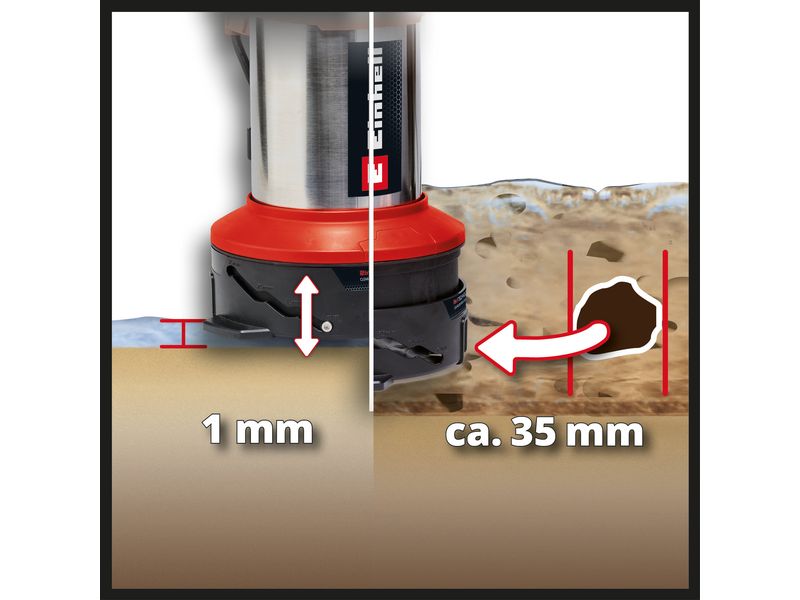 Einhell Schmutzwasserpumpe GE-DP 7535 N LL ECO 2-in-1-Kombipumpe für Klar- und Schmutzwasser