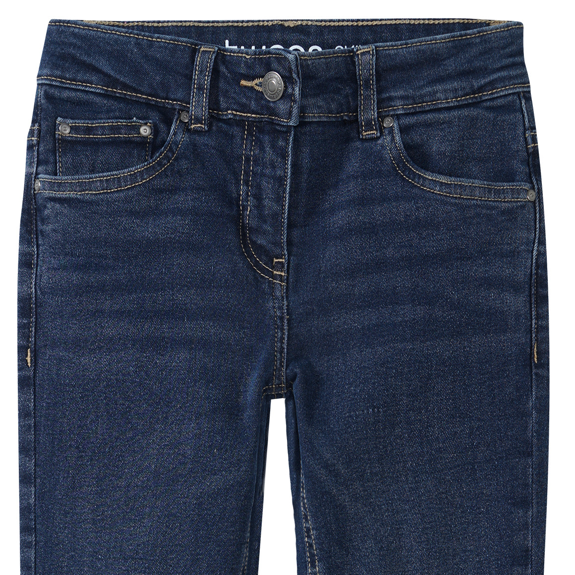Beatwear Mädchen Skinny-Jeans mit verstellbarem Bund dunkelblau