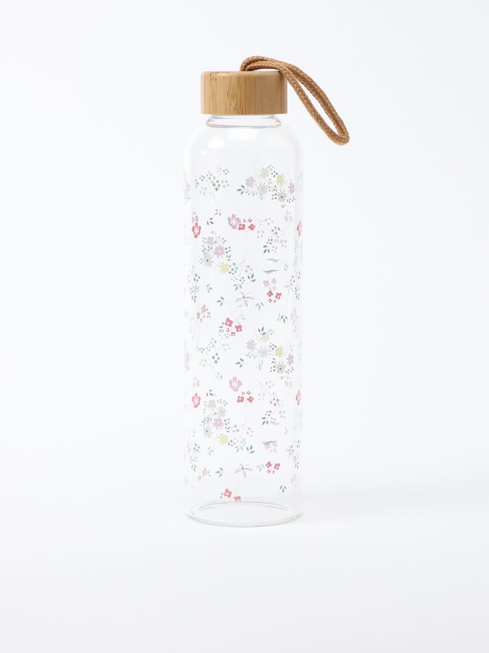 Garrafa de 750ml com estampa floral - Vários modelos
