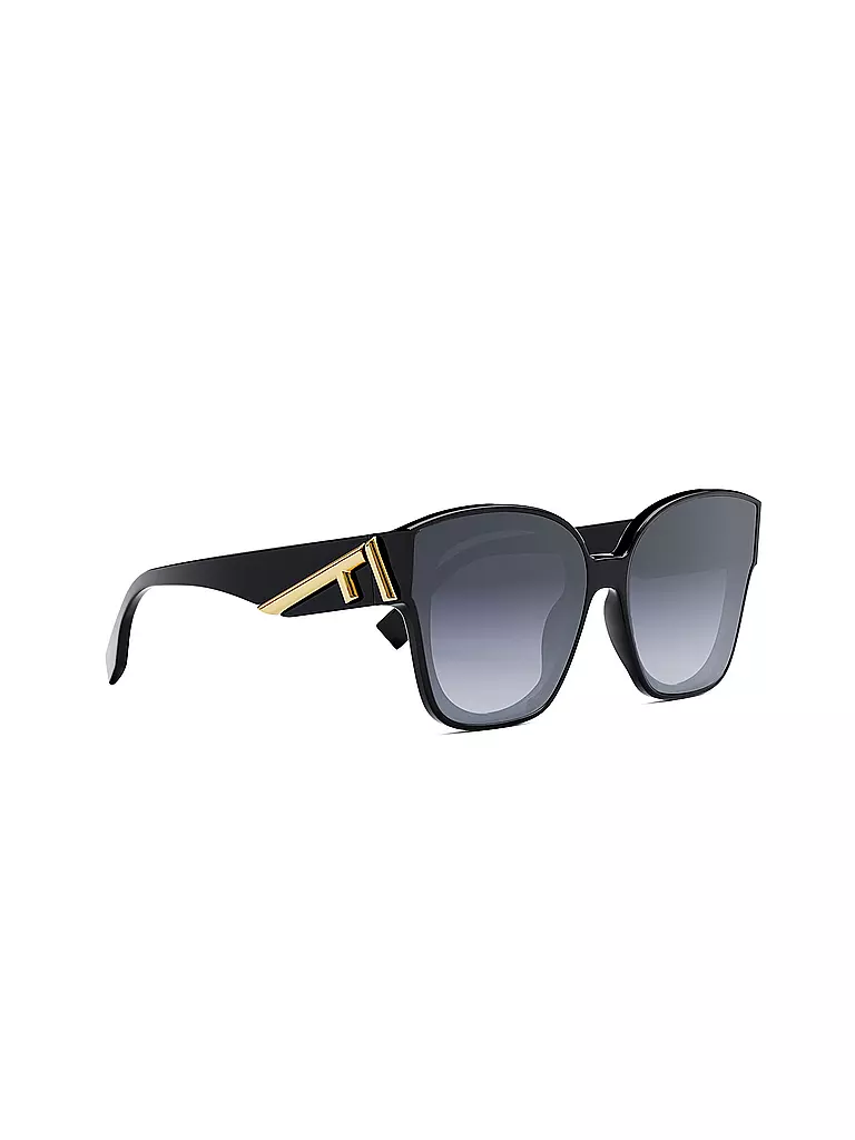 FENDI FENDI First schwarze eckige Sonnenbrille schwarz