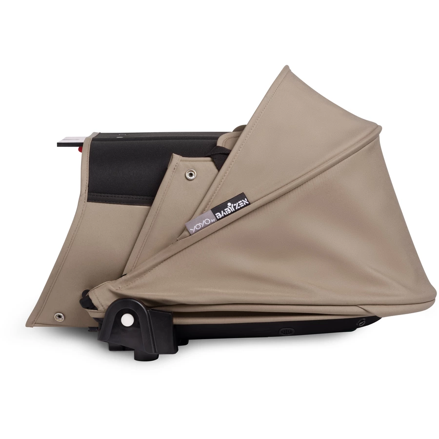 BABYZEN Kinderwagen YOYO2 0+ Black mit Liegewanne Taupe