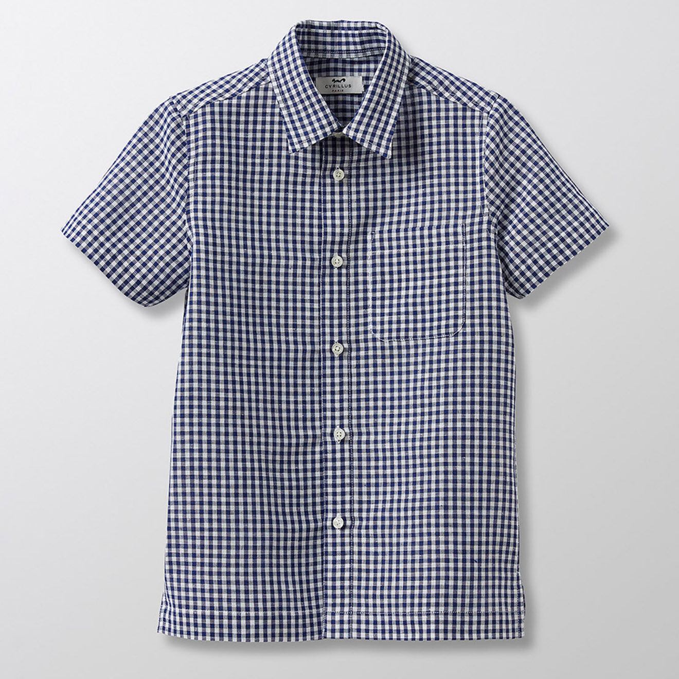 Cyrillus Chemise en Coton & Lin bleu foncé