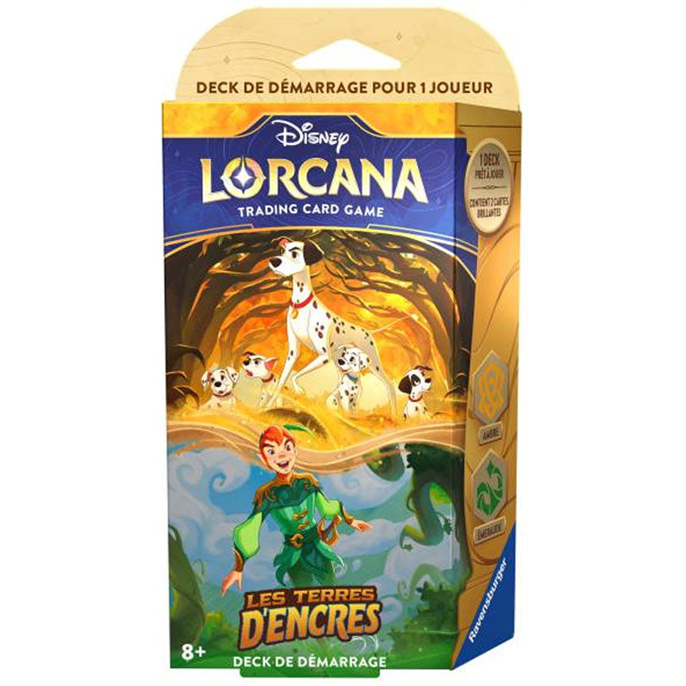 Lorcana : Les Terres d'Encres - Starter Pongo  et  Peter Pan