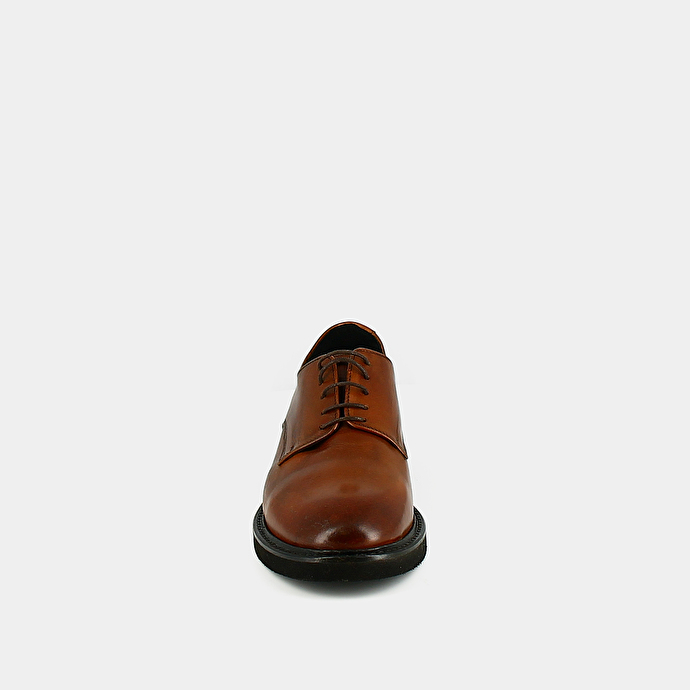 Derbies à lacets  en cuir cognac