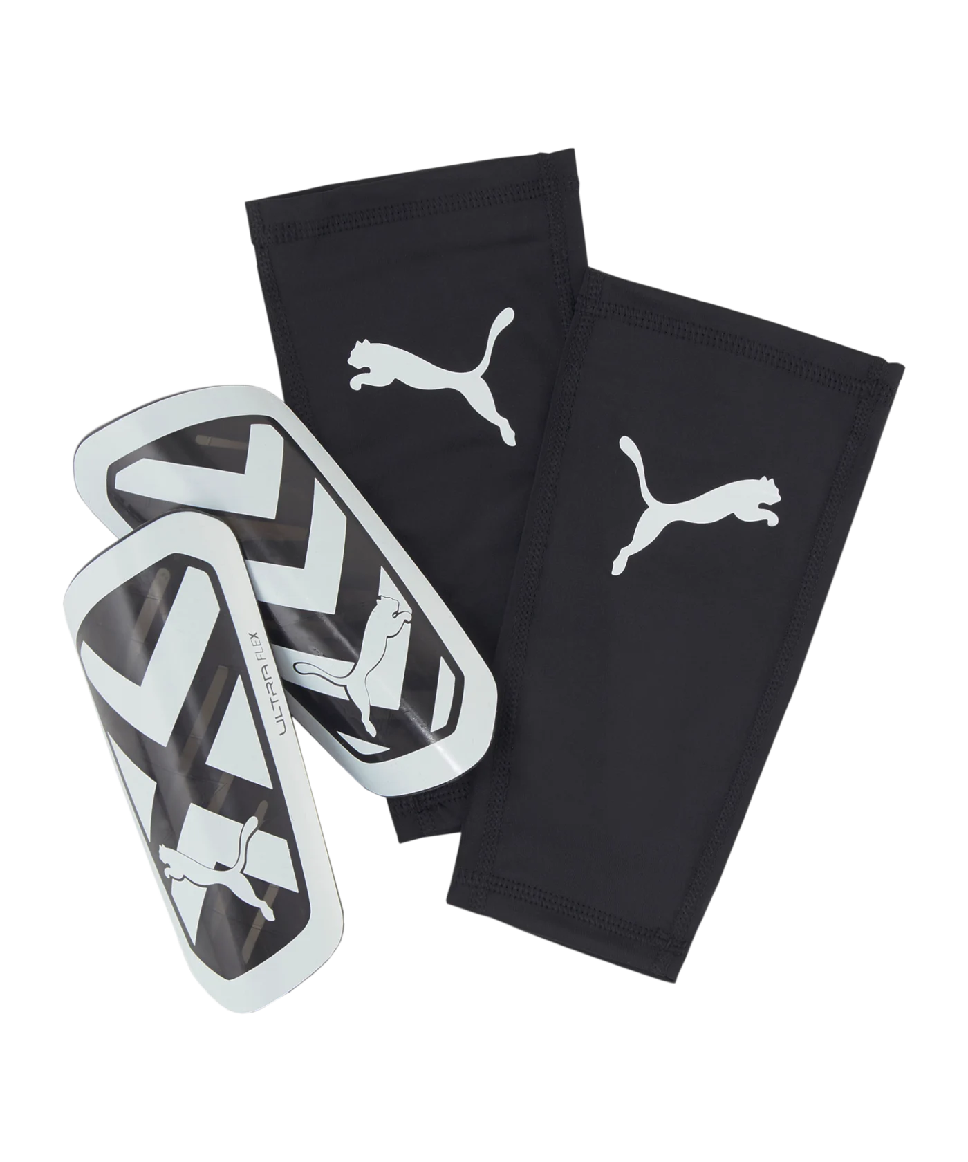 PUMA ULTRA Flex Sleeve Schienbeinschoner Eclipse Schwarz Weiss F03