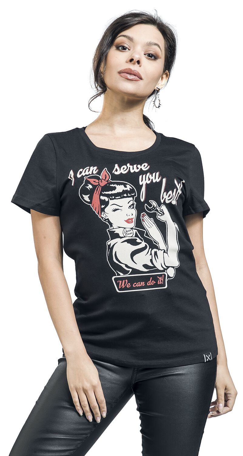 I can serve you | Queen Kerosin T-Shirt Manches courtes