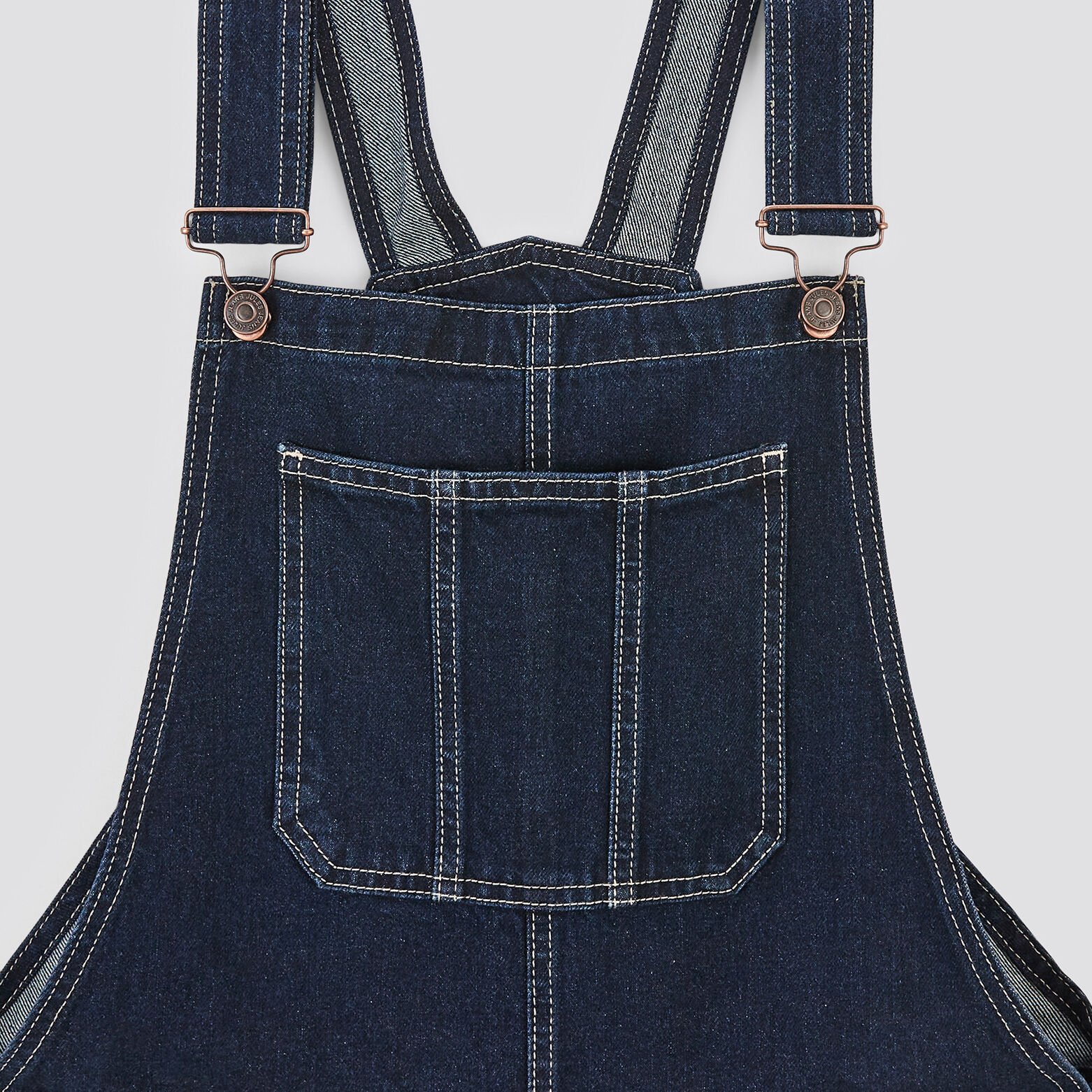 Salopette en jean brut Bleu moyen