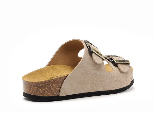 Plakton mules et sabots plats femme cp beta ouest 340010 beige
