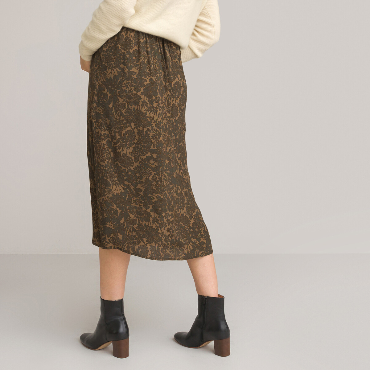 LA REDOUTE COLLECTIONS<br>Saia midi para gestantes, estampa floral