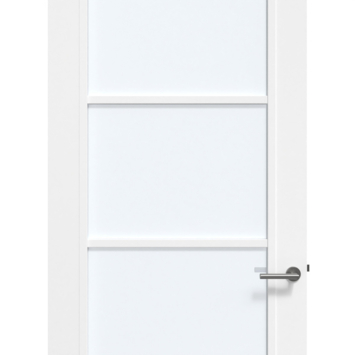 Arne & Bodil binnendeur ABD524 satijnglas - wit afgelakt - glaslat wit