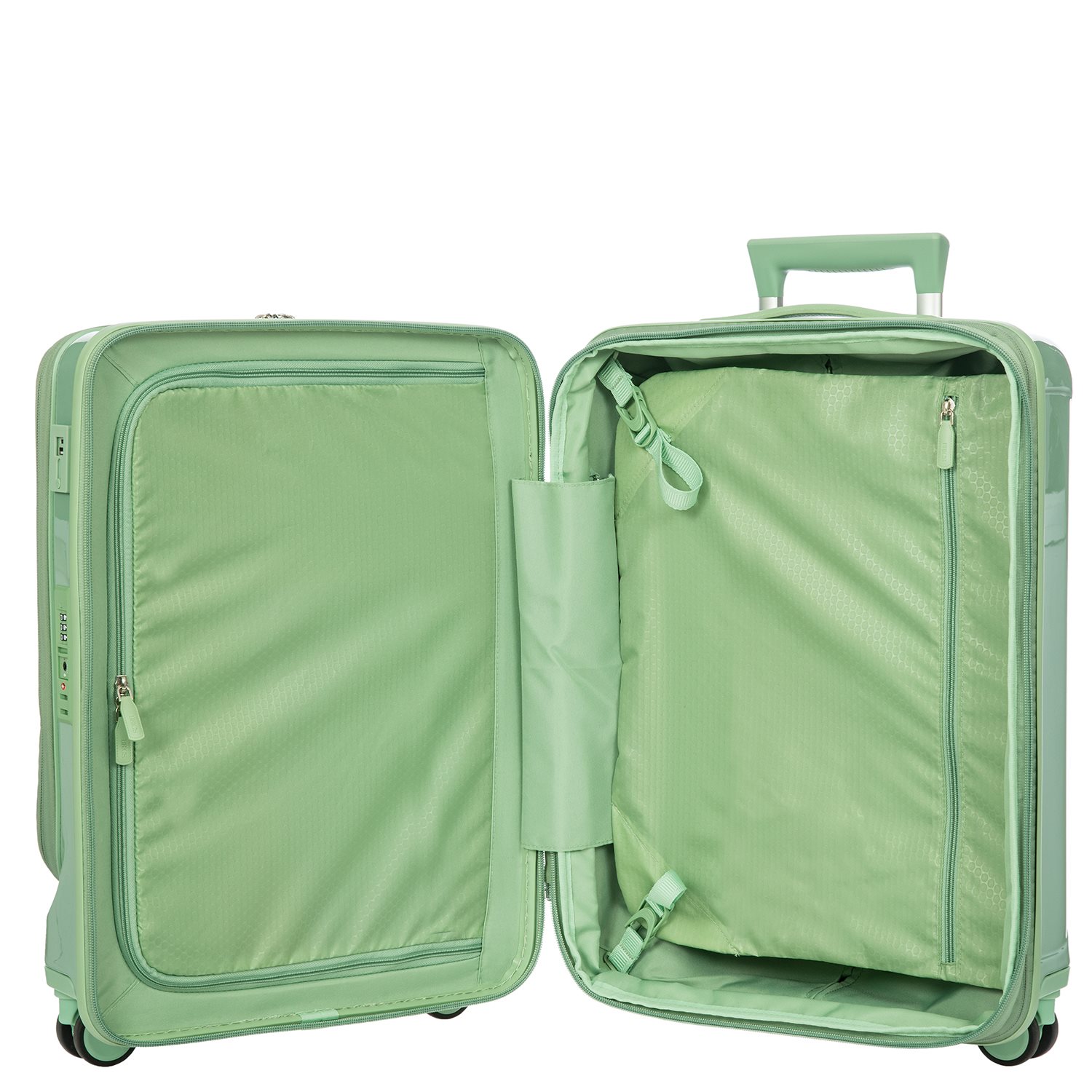 Bric's Positano Cabin Trolley 55 with Pocket sage green