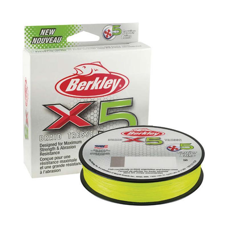 Tresse Berkley X5 Braid Flame Green - 150M - Vert Clair