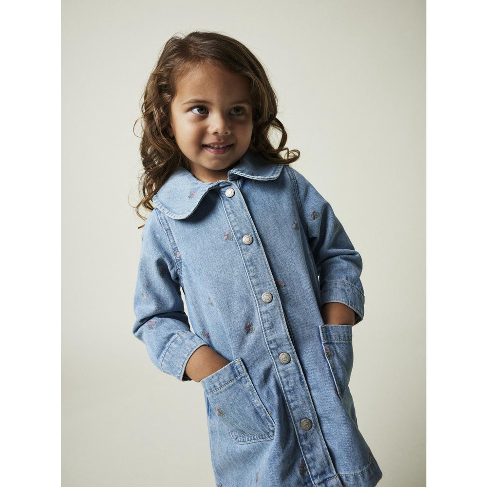 Køb Name It Light Blue Denim Piper Denim Kjole