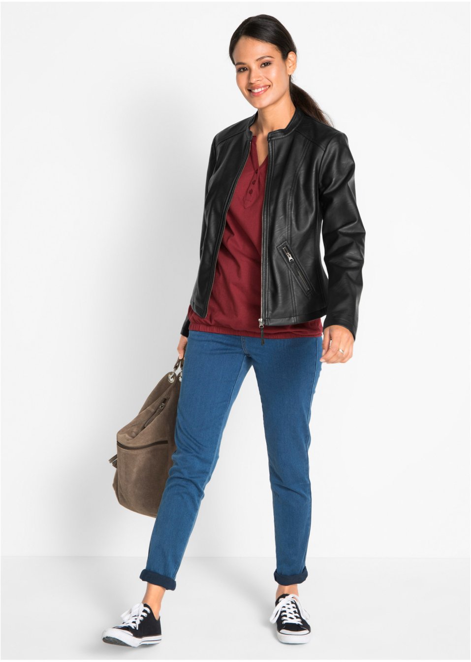 Veste à empiècements latéraux extensibles