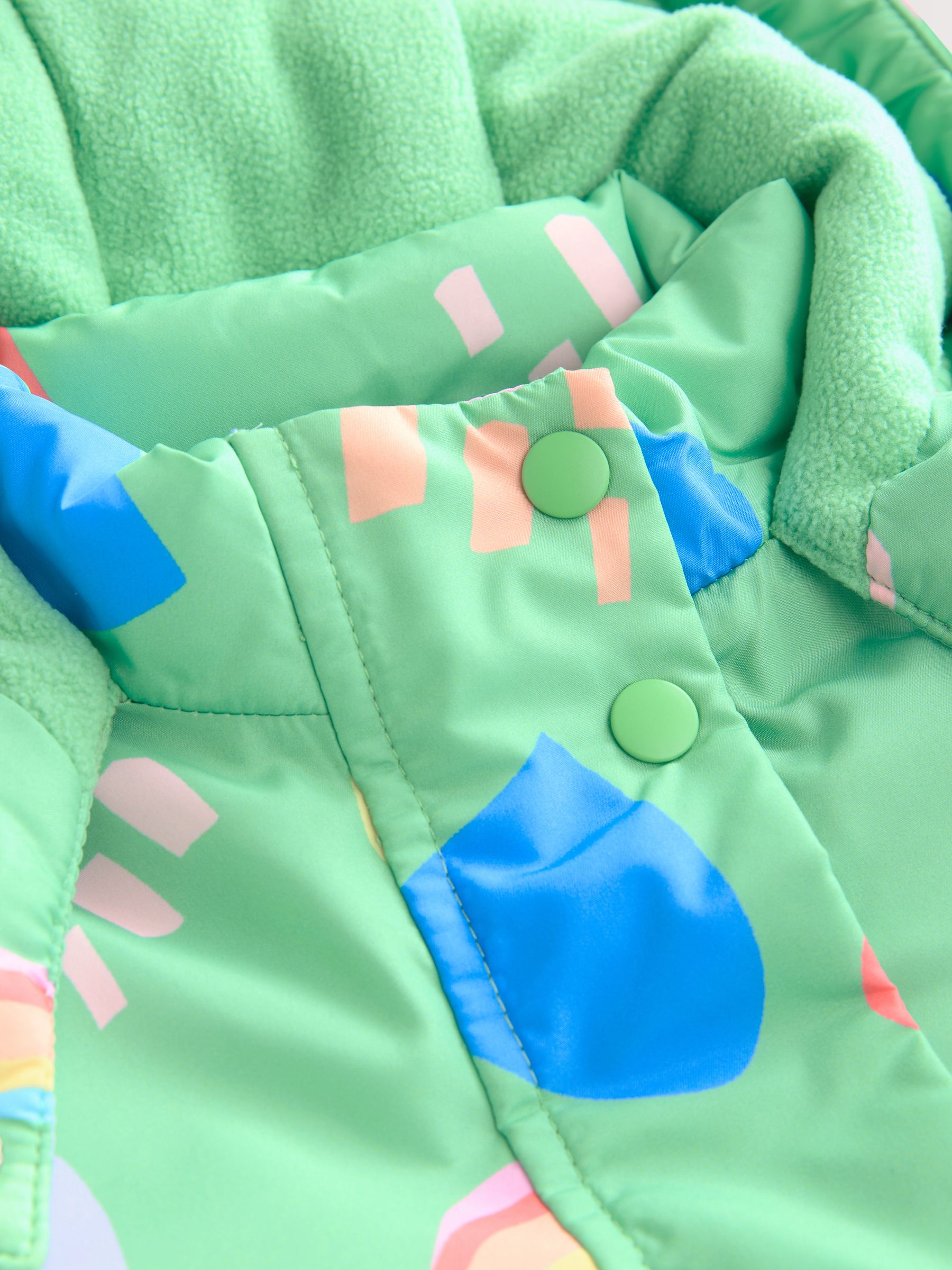 Groen met print - Regenbestendig sneeuwpak (3 mnd - 7 jr)