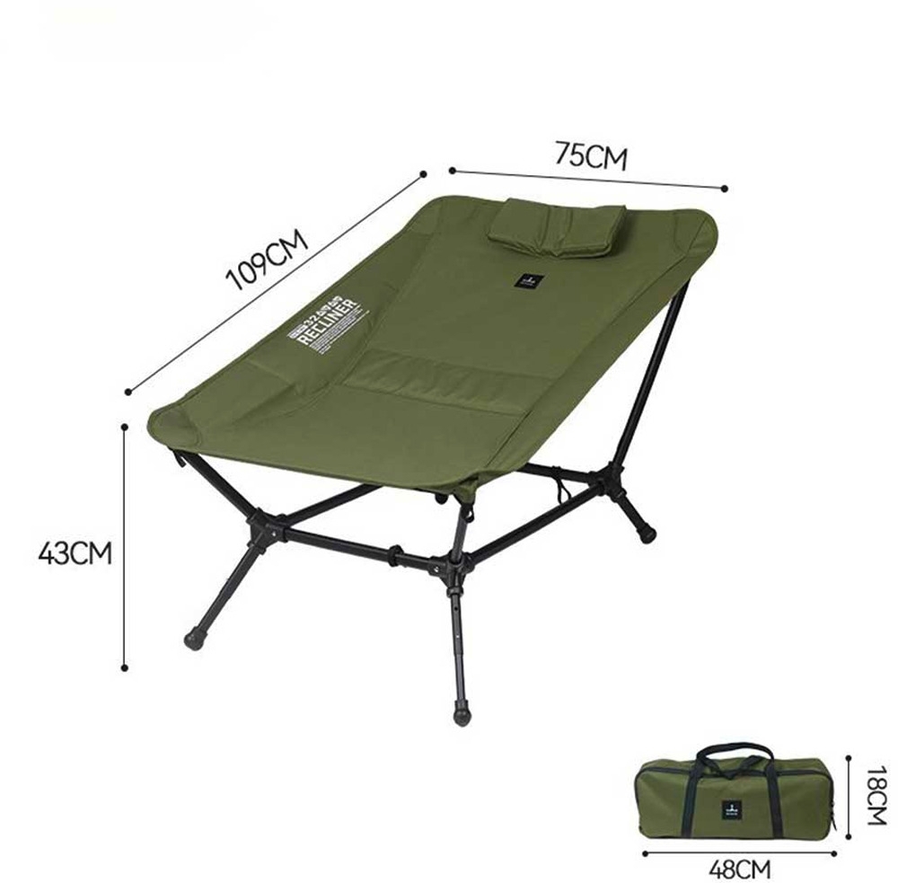 BusBoxx Defthike faltbarer Campingstuhl Hängematten Style Reclining Chair Grün