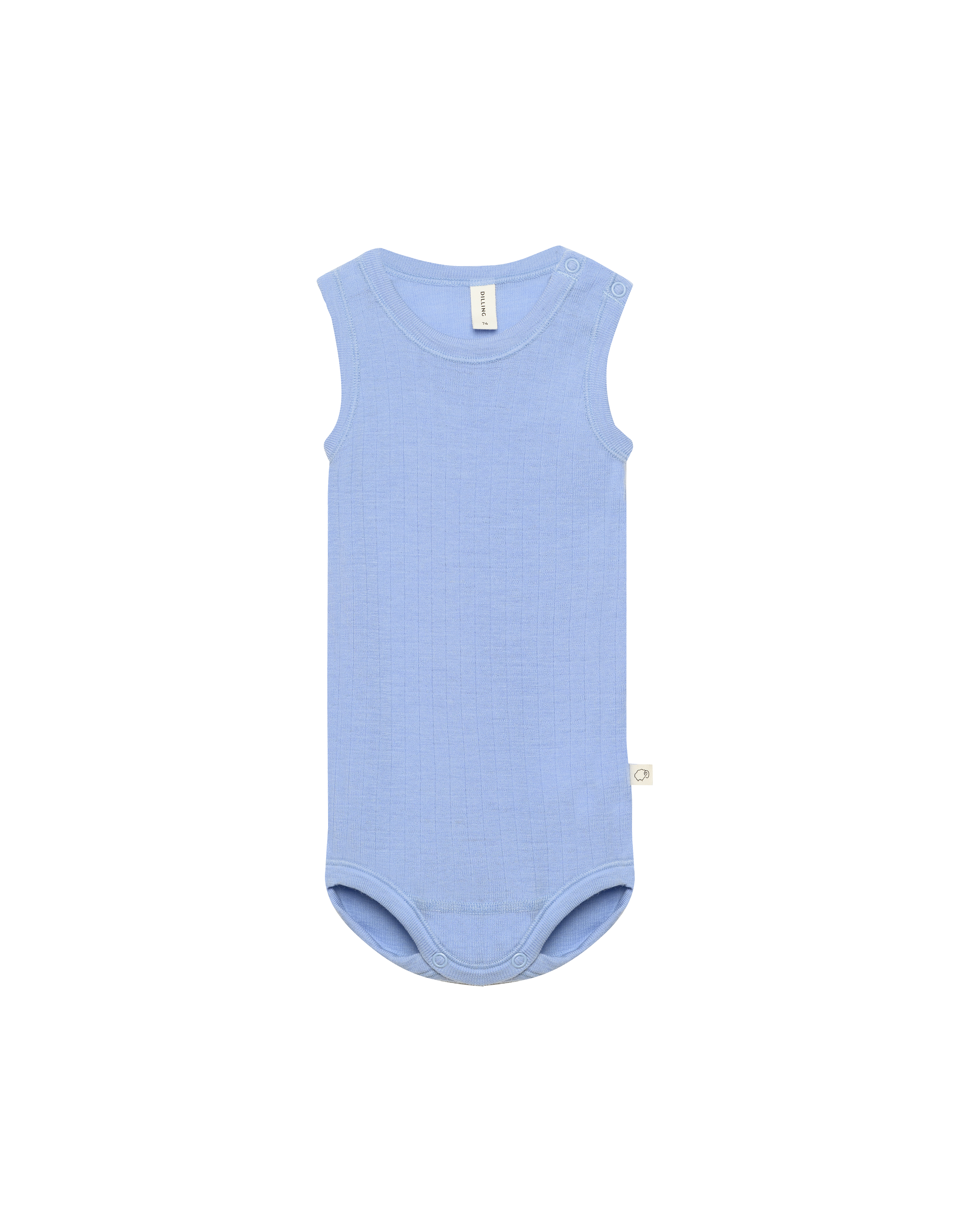 Romper zonder mouw van merinowol voor baby's