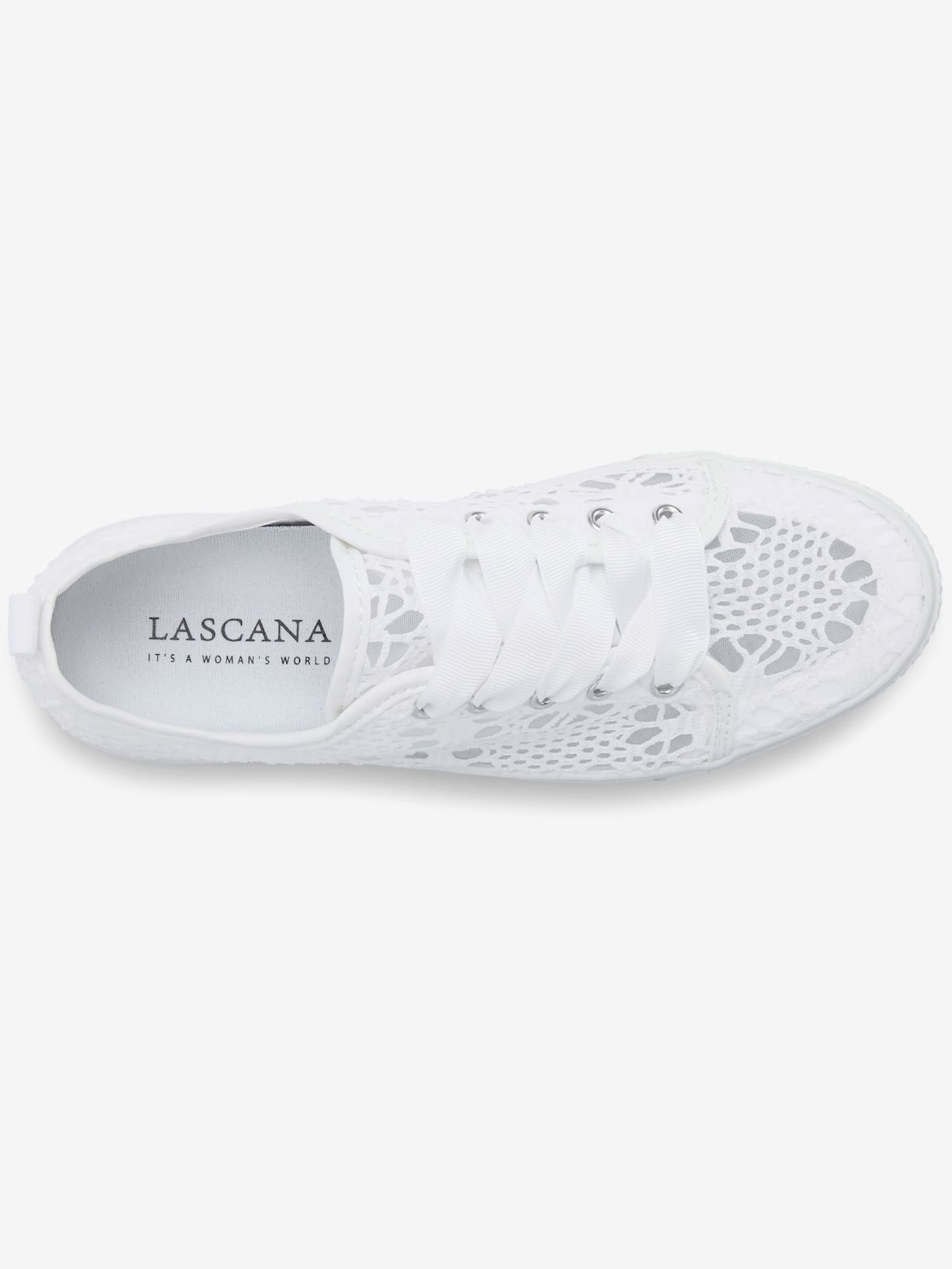Baskets sneakers avec dentelle tendance et semelle compensée légère