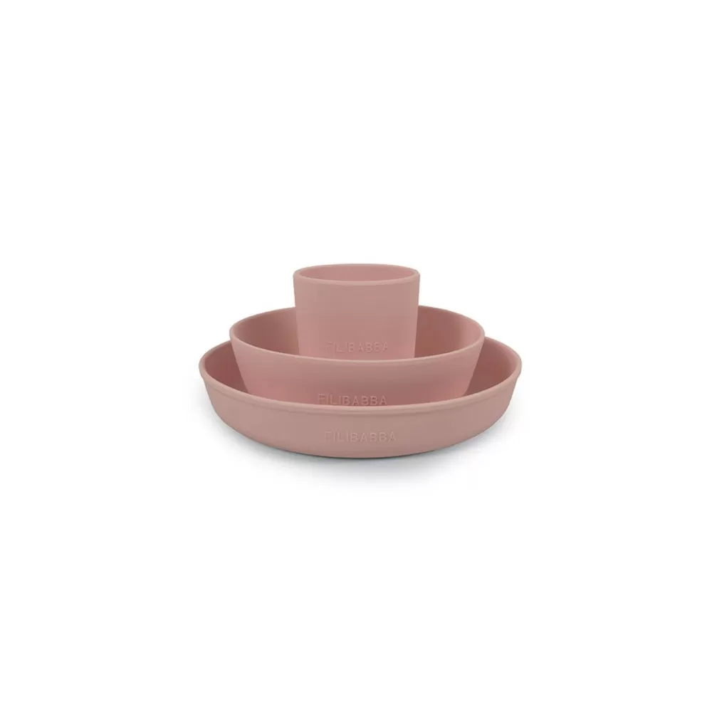 Filibabba Silikone spisesæt - Rose