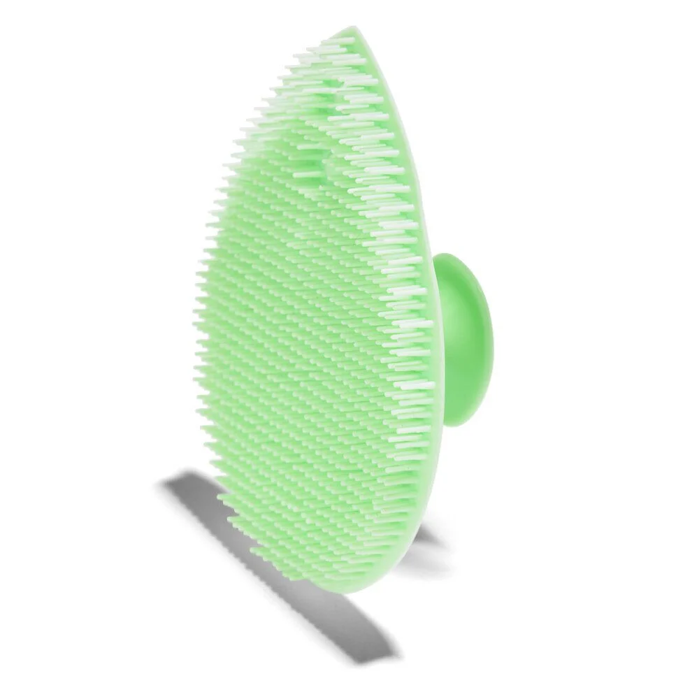 Brosse nettoyante visage en silicone et éponge