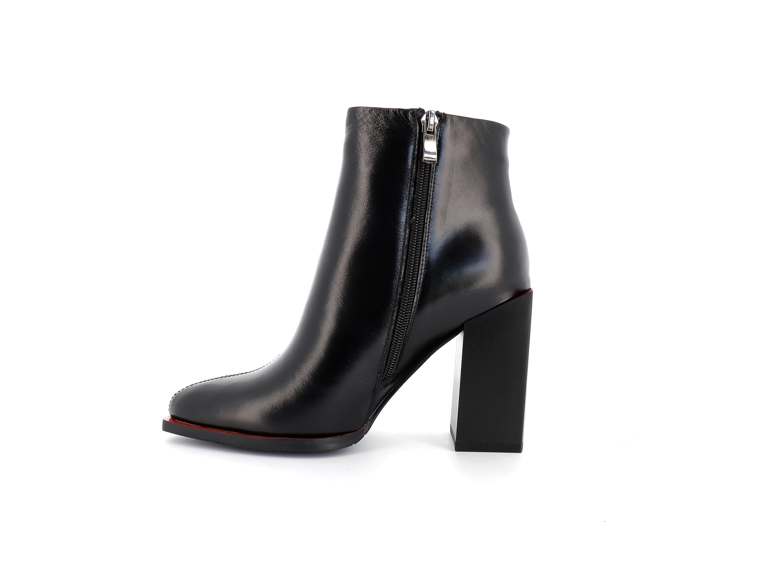 Metamorf ose-KABOURET Cuir Noir Rouge