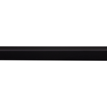 Hockeystickprofiel kunststof zwart 8x21 mm lengte 260 cm