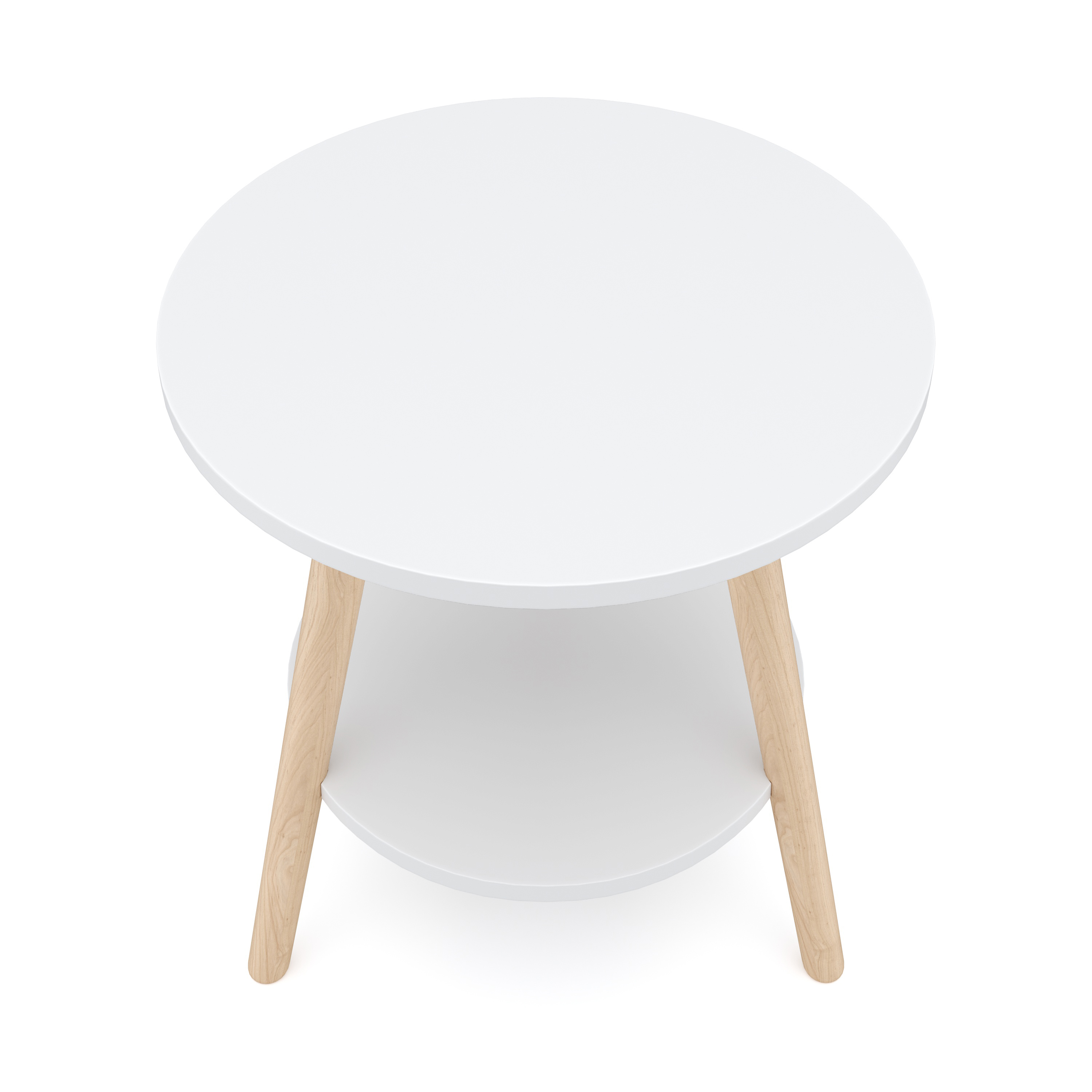 Beistelltisch HERDA rund 40 cm weiss
