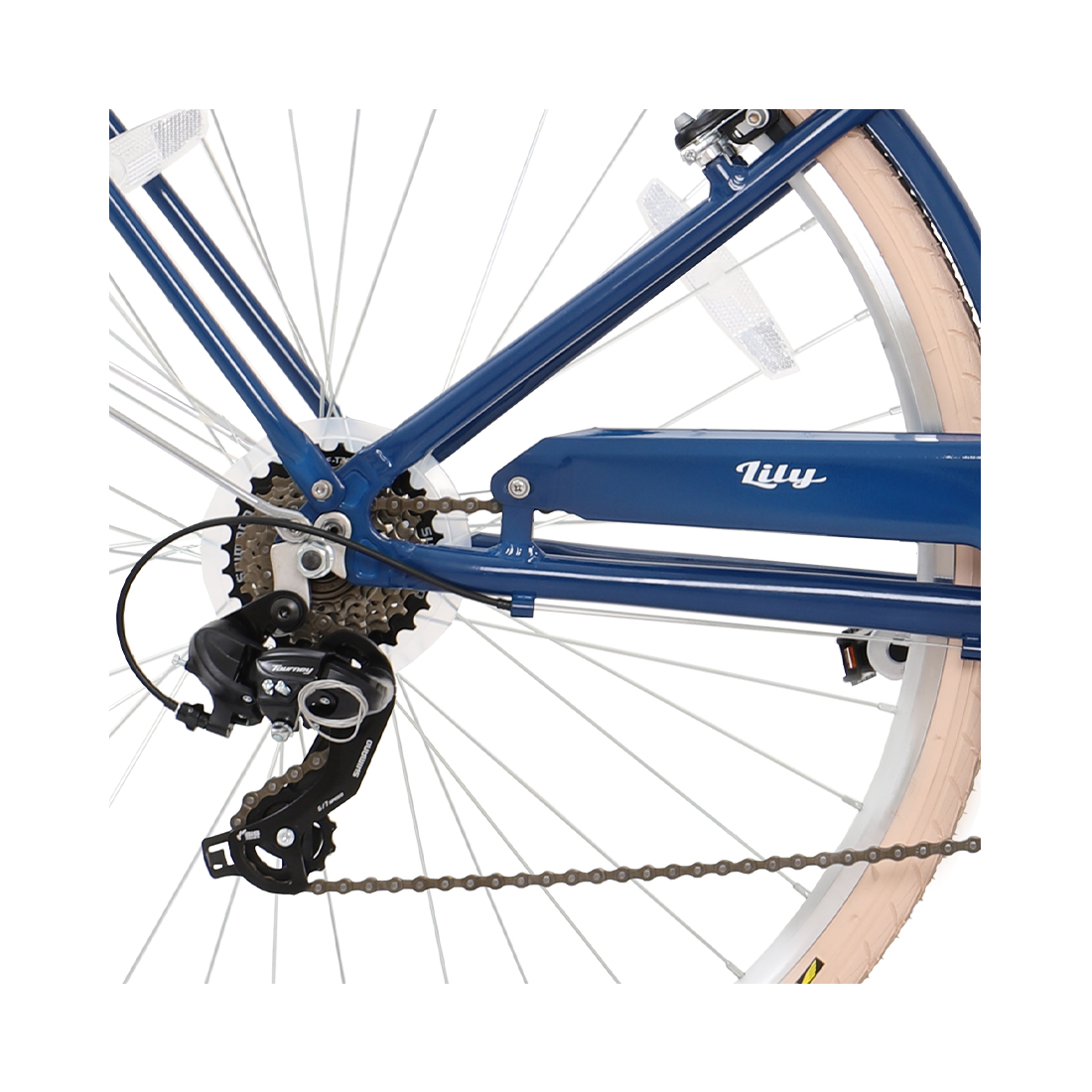 Phoenix Lily Damen City Bike 27 Zoll, blau