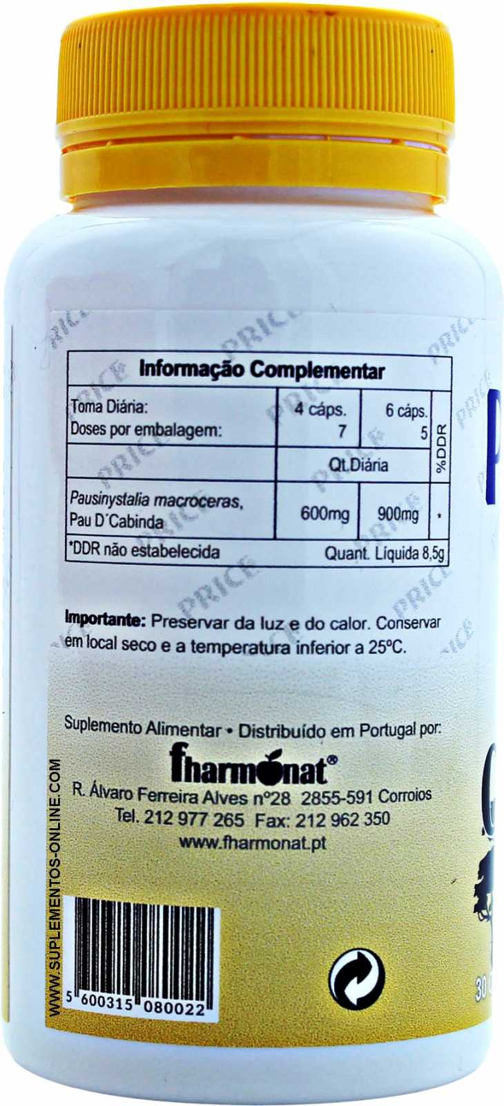 Fharmonat Pau de Cabinda 30 cápsulas