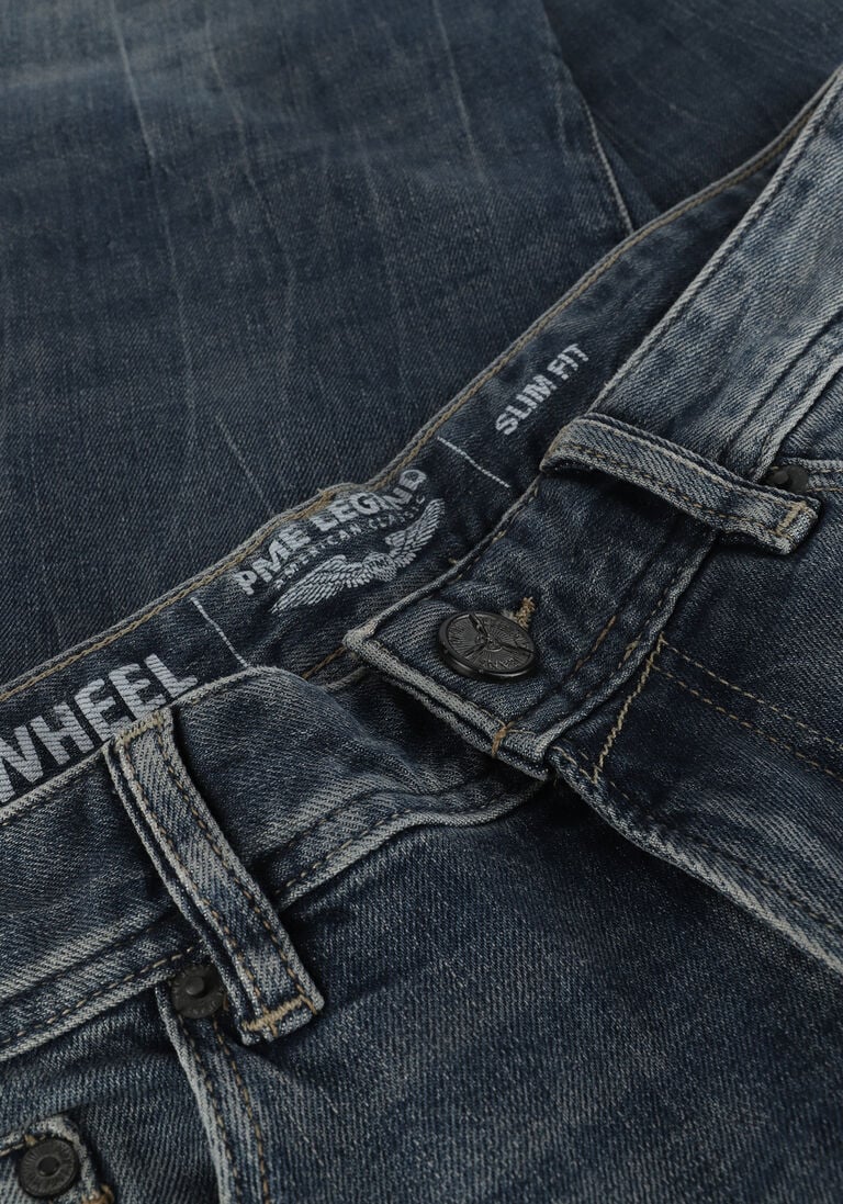 PME LEGEND donkerblauwe pme legend slim fit jeans tailwheel special denim wash