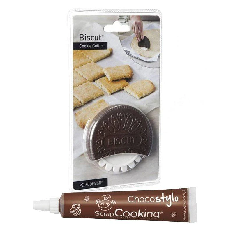 Biscuit Découpoir à biscuits + 1 Stylo chocolat Youdoit